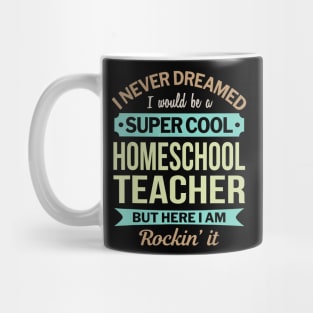 Homeschool Teacher Gift Funny Appreciation T-Shirt Mug